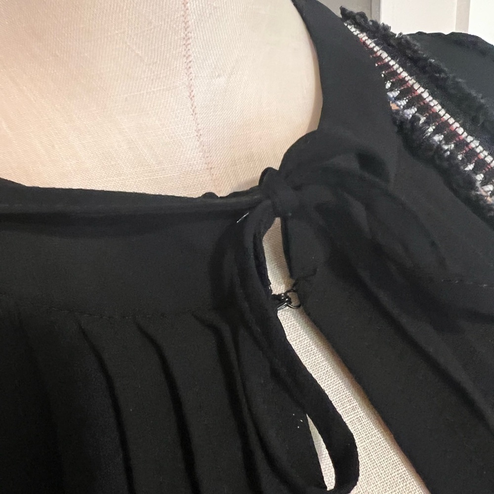 Re-Named Two Textures, Black With Colorful Skirt … - image 3